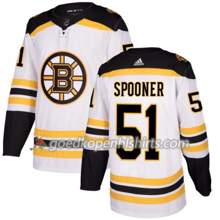 Boston Bruins Ryan Spooner 51 Adidas 2017-2018 Wit Authentic Shirt - Mannen